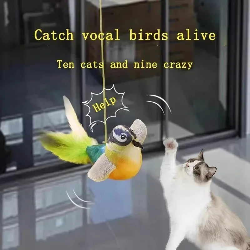 oiseau interactif sonore pour chats