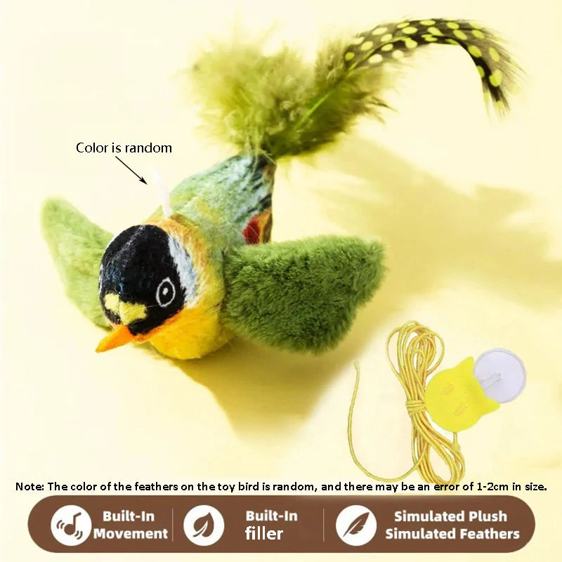 oiseau interactif sonore pour chats